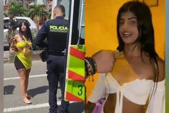 Traslado de ‘Valentina Mor’ al Centro de Traslado por Protección (CTP). FOTO: REDES SOCIALES