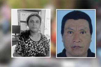 Nelly Tuberquia (izquierda) fue encontrada sin vida en una quebrada de Peque. Sus familiares señalaron a Argirio Domicó Domicó (derecha) como el presunto responsable del crimen. /FOTOS: CORTESÍA 