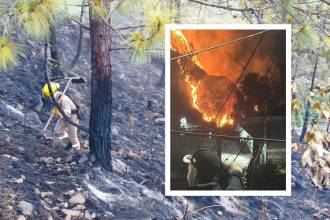 Las llamas en el cerro Quitasol fueron controladas y se volvieron a reactiva. FOTOS: ALCALDÍA DE BELLO