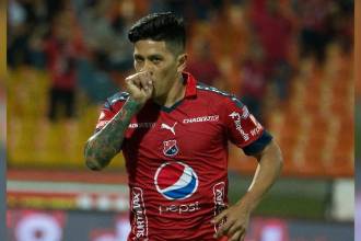 Germán Ezequiel Cano, ídolo del Independiente Medellín. FOTO: ARCHIVO - JAIME PÉREZ 