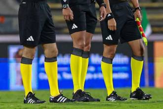 Árbitros colombianos. FOTO: MANUEL SALDARRIAGA 