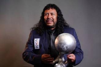 René Higuita ya había recibido en 2009 el premio Golden Foot en la categoría de leyenda por su contribución al fútbol mundial. /FOTO: SALÓN DE LA FAMA DEL FÚTBOL INTERNACIONAL