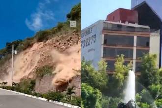 Los mexicanos grabaron videos en donde se puede ver cómo se movía todo en el temblor. FOTOS: CAPTURAS DE VIDEO X @elsalvador @Mirha1206