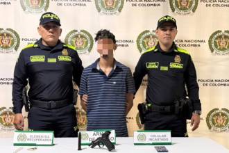 Este es el presunto responsable de hurto en Laureles. FOTO: CORTESÍA POLICÍA