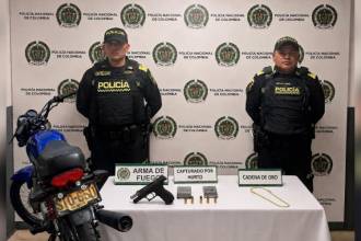 Los capturados fueron llevados a centros asistenciales. FOTO: CORTESÍA POLICÍA METROPOLITANA