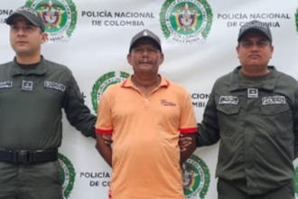 Captura de alias Caballo, presunto miembro del Clan del Golfo en el Urabá antioqueño. /FOTO: CORTESÍA FISCALÍA