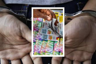Referencia capturas por billetes de lotería falsos. FOTO: COLPRENSA (FONDO) Y JUAN ANTONIO SÁNCHEZ (ARCHIVO)