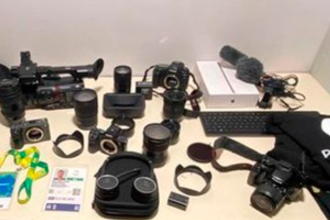 Estos son algunos de los artículos que les incautaron a los ladrones. / FOTO: TOMADA DE LA WEB