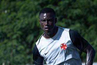 Marino Hinestroza, delantero colombiano al servicio de Vasco da Gama. FOTO: VASCO DA GAMA