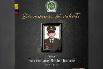 Capitán Francisco Javier Merchán Granados, nueva víctima fatal de la Policía. /FOTO: POLICÍA NACIONAL