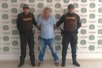 Captura hombre que abusaba de su nieta en Caucasia. FOTO: POLICÍA ANTIOQUIA