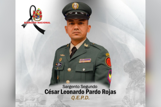 Sargento segundo César Leonardo Pardo Rojas. /FOTO: CUARTA BRIGADA