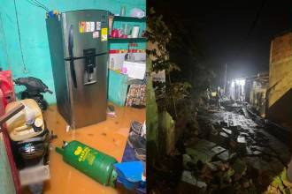 Aguaceros en Caucasia (Bajo Cauca antioqueño) tumbaron muros e inundaron casas. FOTOS: TOMADAS DE NP NOTICIAS ONLINE