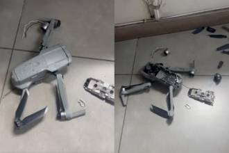 Este es el dron que, según la concejala, estuvo sobrevolando sobre su residencia. FOTO: @CLAUDIACARRASQ
