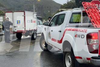 Una noche de aguacero terminó en tragedia en Copacabana. / FOTO: SINDY VALLE