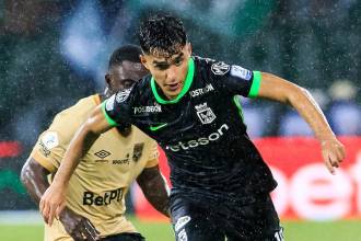 Atlético Nacional vs. Inter de Bogotá en la fecha 13 de la Liga. FOTO: CAMILO SUÁREZ 