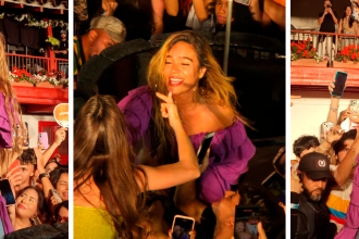 Karol G cantando en el Pueblito Paisa. / FOTOS: X @FicoGutierrez