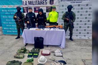 En el operativo capturaron a una persona en flagrancia. FOTO: CORTESÍA 
