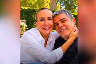 La expatinadora Luz Mery Tristán junto a su feminicida Andrés Ricci. FOTO: REDES 