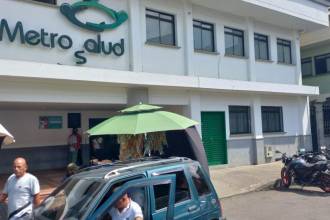 En esta sede de Metrosalud, en Santa Cruz, ocurrió una de las agresiones más recientes. FOTO: MAURICIO PALACIO 