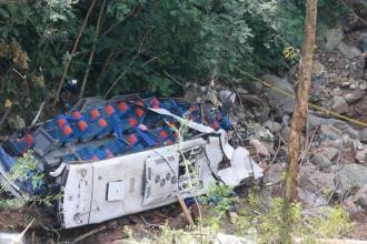 Accidente de bus que dejó 17 muertos. FOTO: MANUEL SALDARRIAGA Q