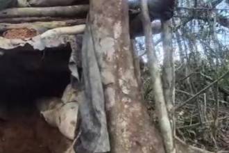 Búnker del Eln en el Catatumbo. FOTO: D.R.A