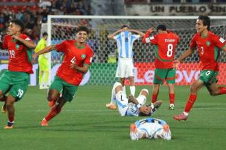 Marruecos celebró su título ante los argentinos, que eran los favoritos para ser campeones. / FOTO: REDES SOCIALES