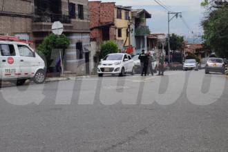 Lugar de Aranjuez donde fue asesinado Alexis Quintero Restrepo, alias Cabezón. /FOTO: ANDRÉS GARCÍA