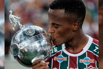 Jhon Arias ganó la Copa Libertadores con Fluminense en el 2023. /FOTO: INSTAGRAM @jhonariasa