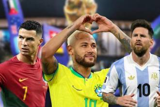 De izquierda a derecha: Cristiano Ronaldo, Neymar Jr. y Lionel Messi. FOTOS: UEFA EUROPA LEAGUE, X PAUTA CLUBE E INSTAGRAM @LEOMESSI