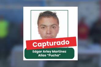 Cayó alias Pucha, entre los más buscados por homicidio en el Oriente antioqueño. FOTO: POLICÍA ANTIOQUIA