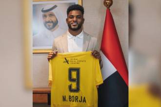 Miguel Ángel Borja, nuevo jugador del AlWasl SC. FOTO: @ALWASLSC 