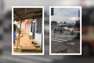 Homicidio en Manrique La Cruz (izq.) y homicidio en Villa Nueva (der.). FOTOS: LAURA ROSA JIMÉNEZ VALENCIA