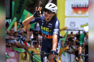 Wilmar Paredes, ciclista del Team Medellín, ganó su tercera etapa del Clásico RCN (etapa 8). /FOTO: CORTESÍA CAMILA DÍAZ RCN RADIO