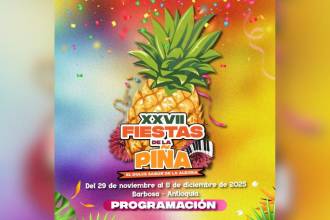 Fiestas de la Piña en Barbosa. FOTO: ALCALDÍA DE BARBOSA