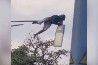 El hecho generó indignación en redes sociales. FOTO: CORTESÍA DENUNCIAS ANTIOQUIA