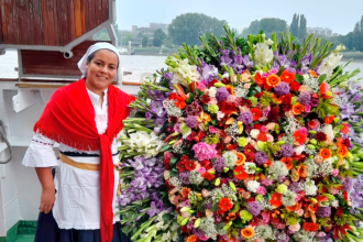 La silletera llegó el pasado viernes, 31 de mayo, a Bélgica. /FOTO: CORTESÍA