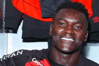 El delantero colombiano Kevin Viveros, actual jugador de Athletico Paranaense. FOTO: @ATHLETICOPARANAENSE