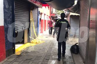 Richard Leonel Silva Cáceres fue asesinado en este bar, donde departía con dos personas. FOTO: LAURA ROSA JIMÉNEZ VALENCIA
