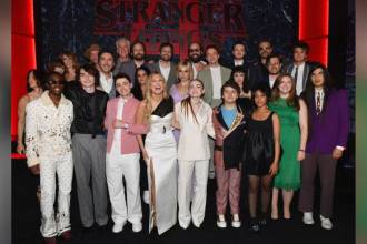Elenco de ‘Stranger Things’. FOTO: AFP 