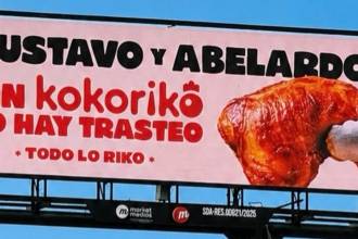 La curiosa campaña es de la cadena de restaurantes Kokoriko. FOTO: KOKORIKO 