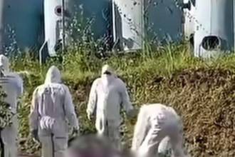 La movilidad del sector se vio afectada mientras las autoridades hacían labores de levantamiento. FOTO: FACEBOOK MEDELLÍN OSCURA