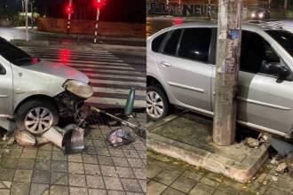 Según testigos, el hombre habría perdido control del vehículo. FOTOS: FACEBOOK MEDELLÍN OSC.