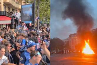Disturbios en Francia tras la victoria del París Saint-Germain. FOTO: REDES SOCIALES