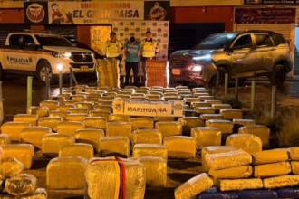Captura y material incautado. FOTO: POLICÍA VALLE DEL CAUCA
