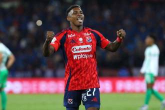 Brayan León viene de marcar en la victoria 3-1 sobre Fortaleza por la fecha 16 del Finalización. /FOTO: MANUEL SALDARRIAGA