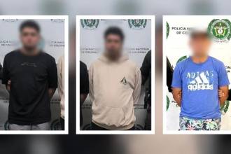 Ellos fueron los capturados. FOTO: CORTESÍA DEPARTAMENTO DE POLICÍA ANTIOQUIA