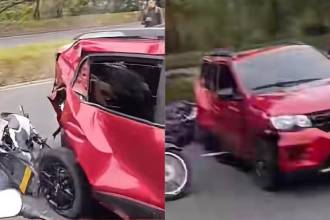 Los momentos posteriores al accidente quedaron registrados en videos ciudadanos. FOTO: FACEBOOK PRENSA PAISA