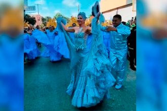 En redes sociales hay diferentes versiones de lo que pasó con la primera dama en el Carnaval de Barranquilla. /FOTO: CAPTURA DE PANTALLA