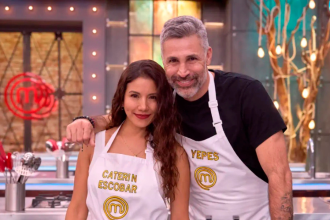 Caterin Escobar y Mario Alberto Yepes coincidieron en ‘MasterChef Celebrity Colombia 2025’. /FOTO: CANAL RCN